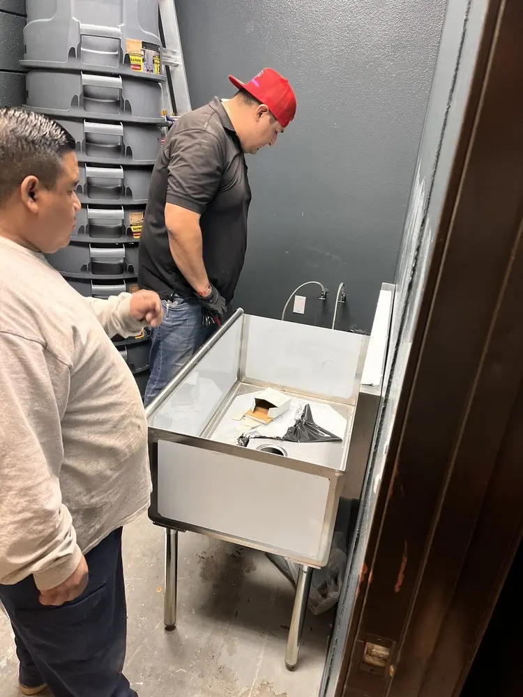 Commercial plumbing and sink installation in Hazleton